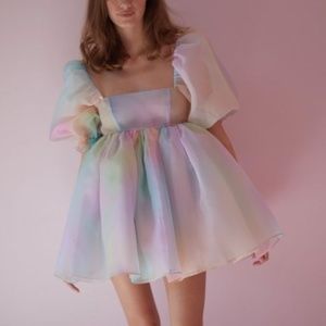 Selkie The Rainbow Puff Dress ERAS LOVER OUTFIT
